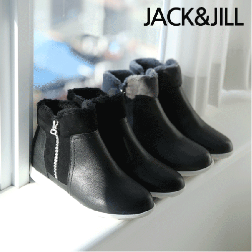 잭앤질 따뜻한 기모 앵클부츠(JD9801)JACK&amp;JILL